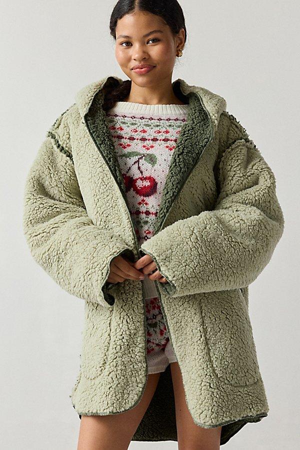 Out From Under Cloud Nine Reversible Fleece Hooded Teddy Jacket in