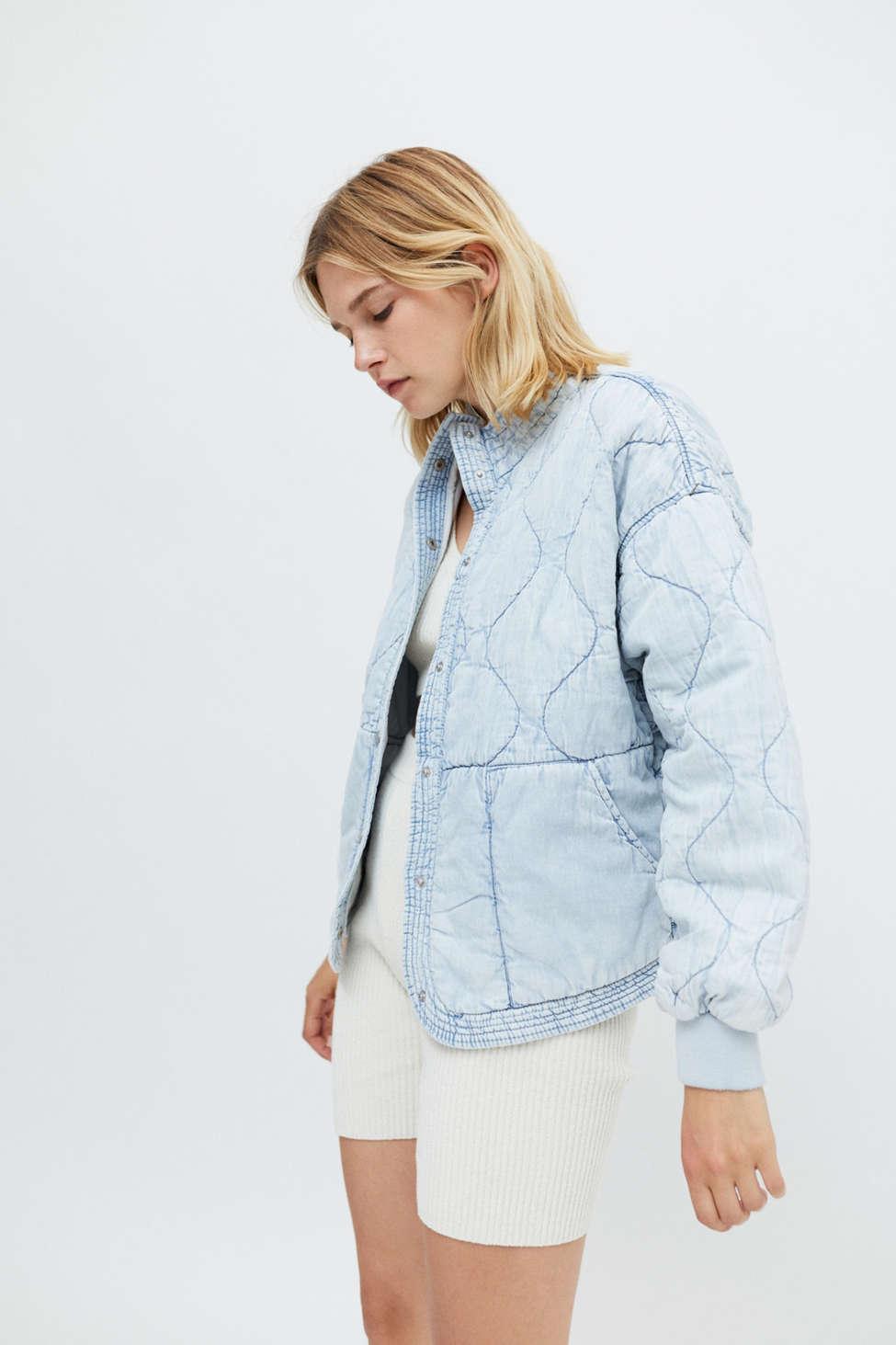 Blank NYC Quilted Snap-front Jacket in 