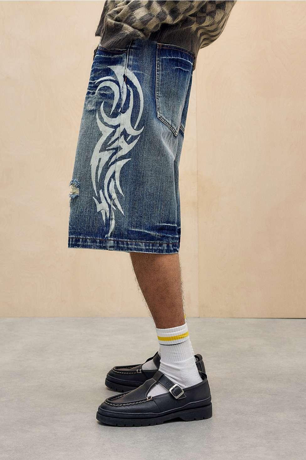 Jaded London Blue Blade Colossus Jorts for Men | Lyst UK