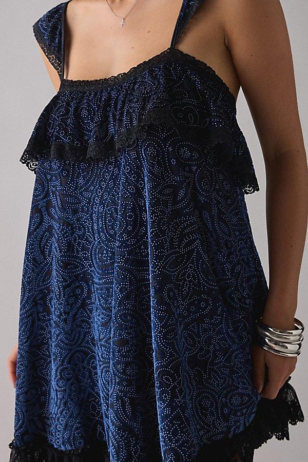 chinese dress ladies Love Is Alive Lace Mini Dress Blue main image 1