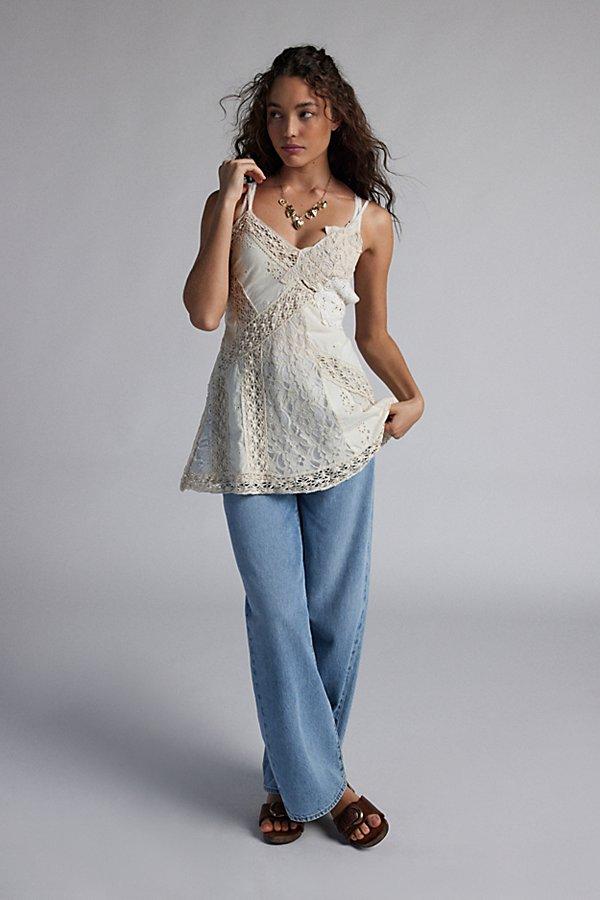 Kimchi Blue Kimchi Laney Spliced Lace Slip Dress in White | Lyst