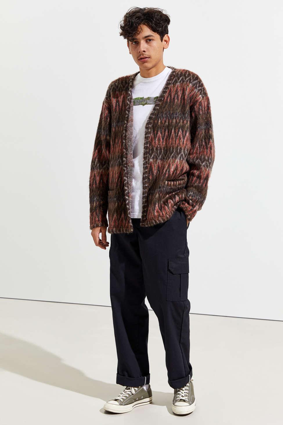 shaggy knitted jacket