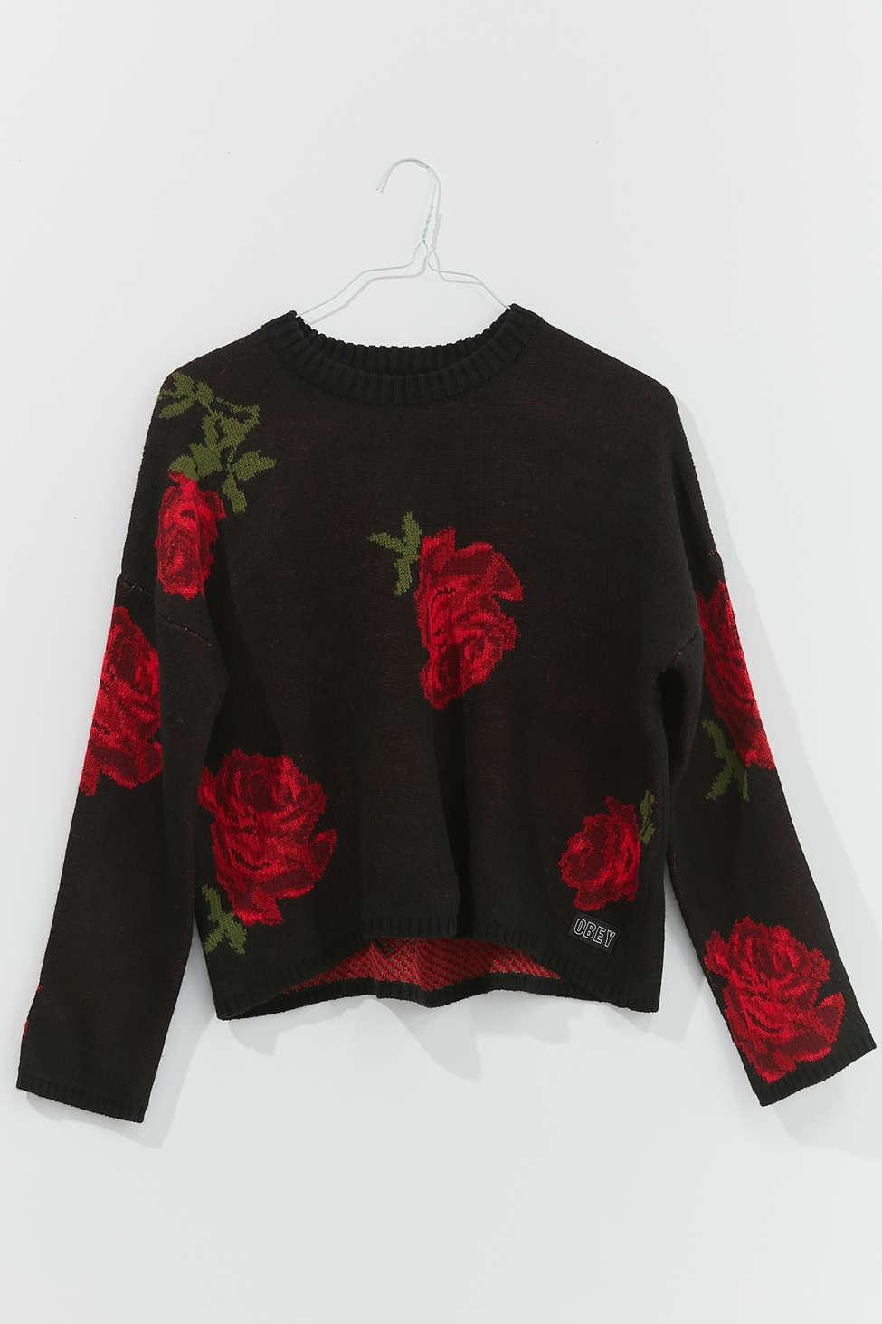 obey rose sweater