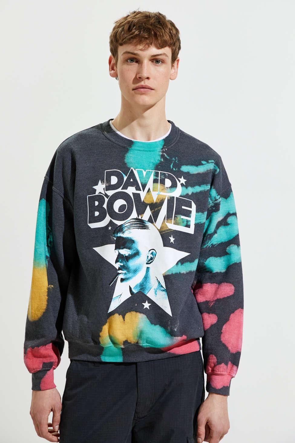 Urban Outfitters Cotton David Bowie Tie-dye Crew Neck Sweatshirt for Men -  Lyst