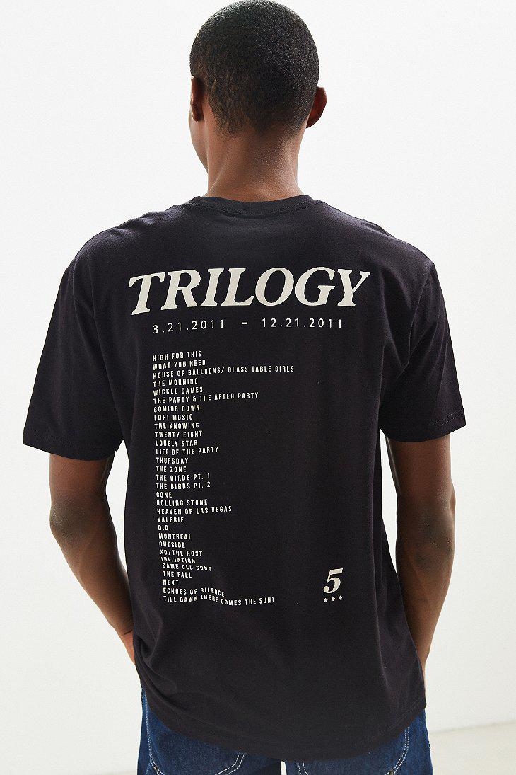 Urban Outfitters The Weeknd Trilogy Tee in Black for Men | Lyst