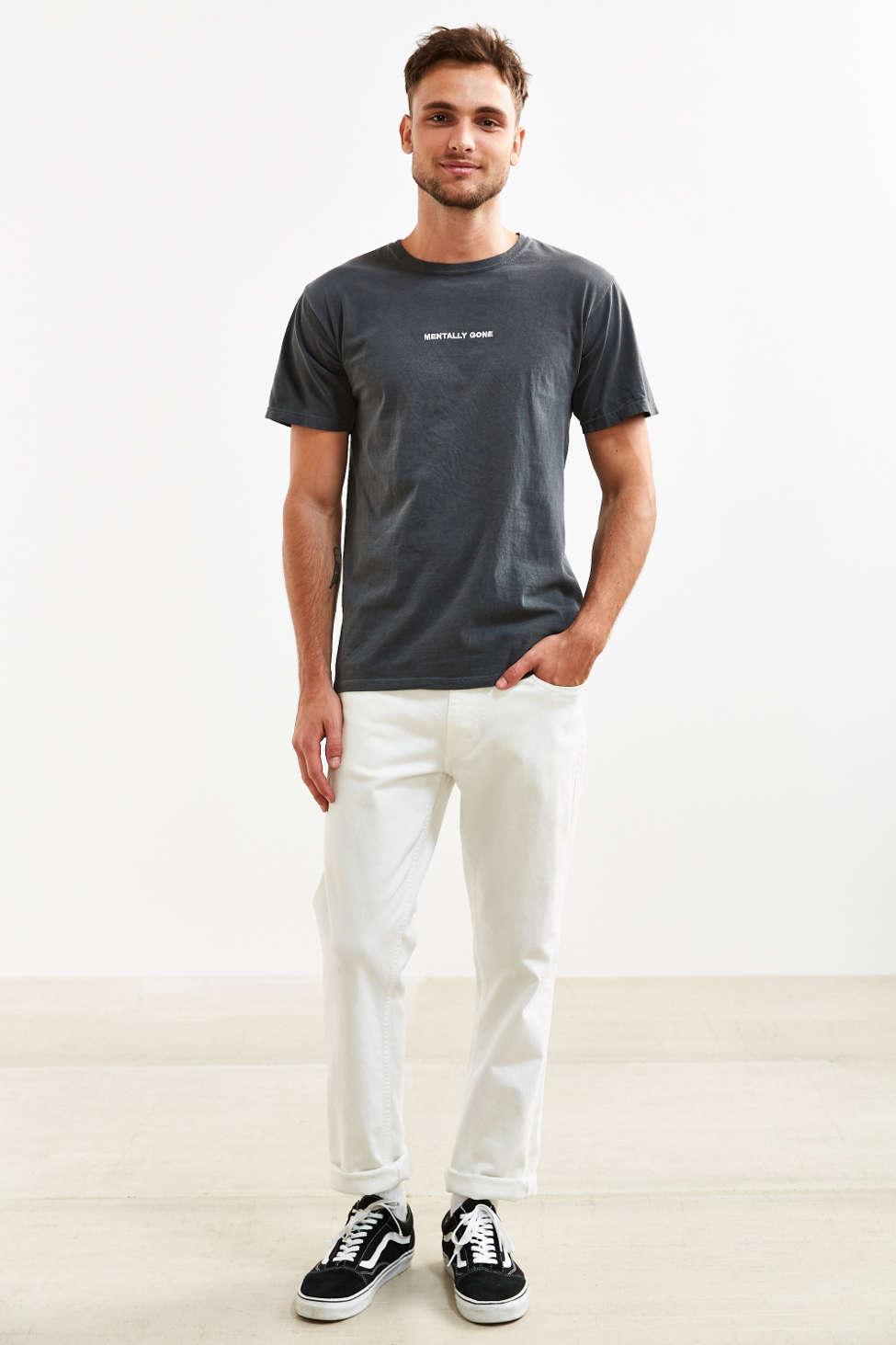mentally gone embroidered tee