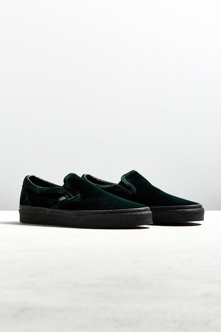 vans green velvet