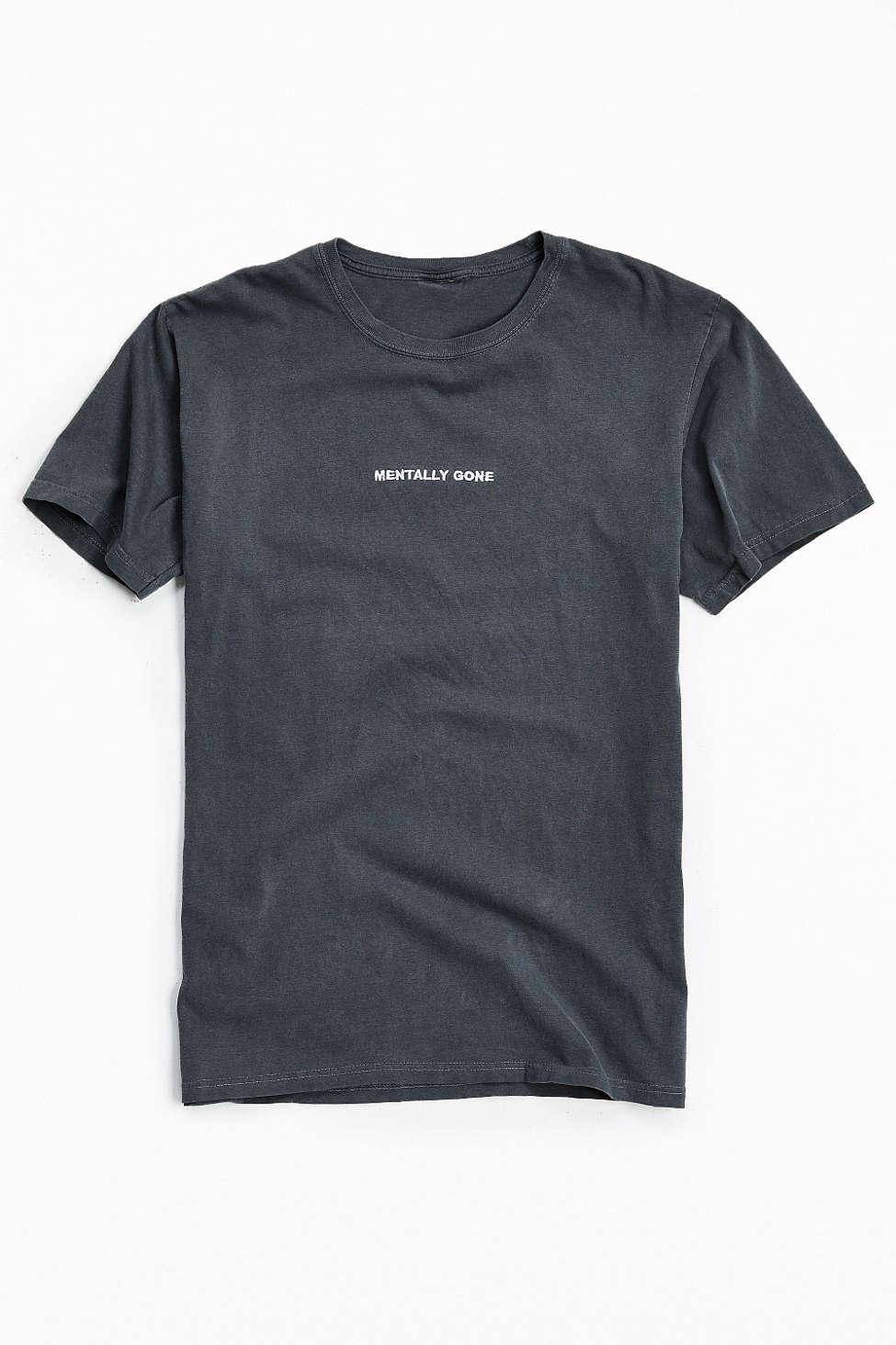 mentally gone embroidered tee