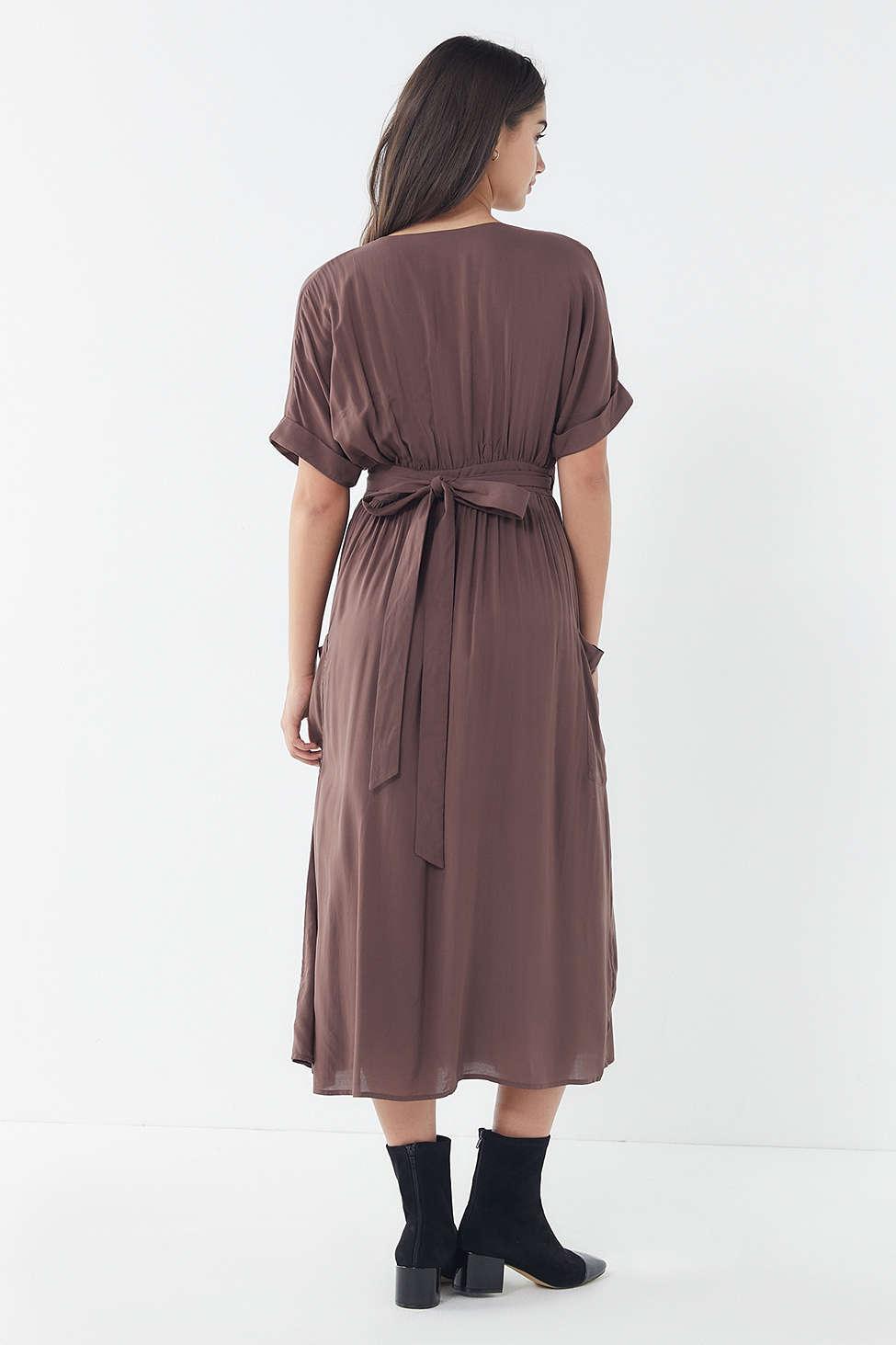 uo gloria midi wrap dress