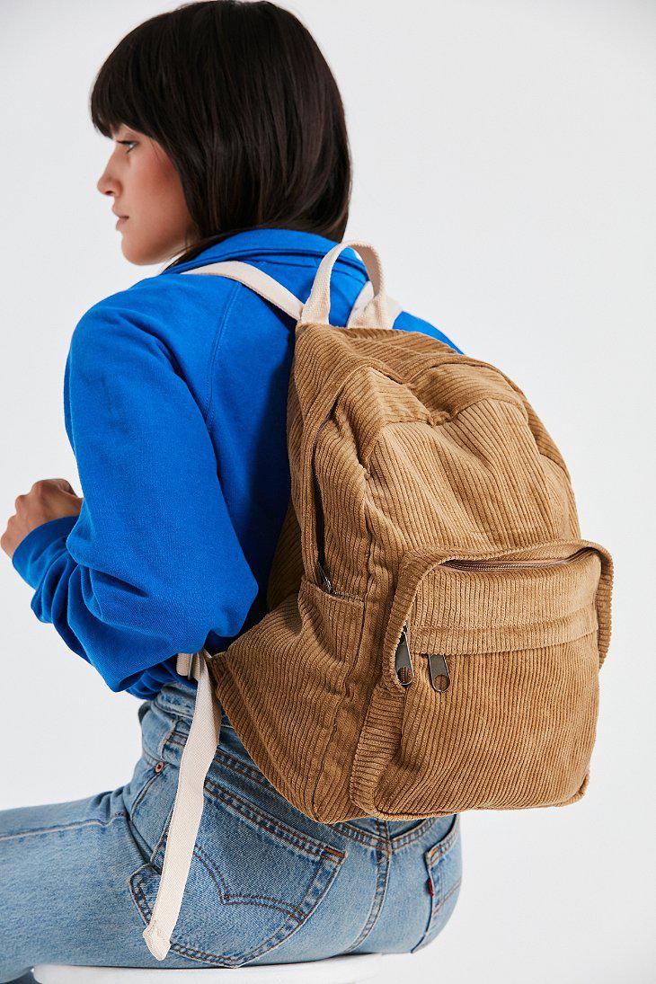 Urban Outfitters Classic Corduroy Backpack in Brown | Lyst