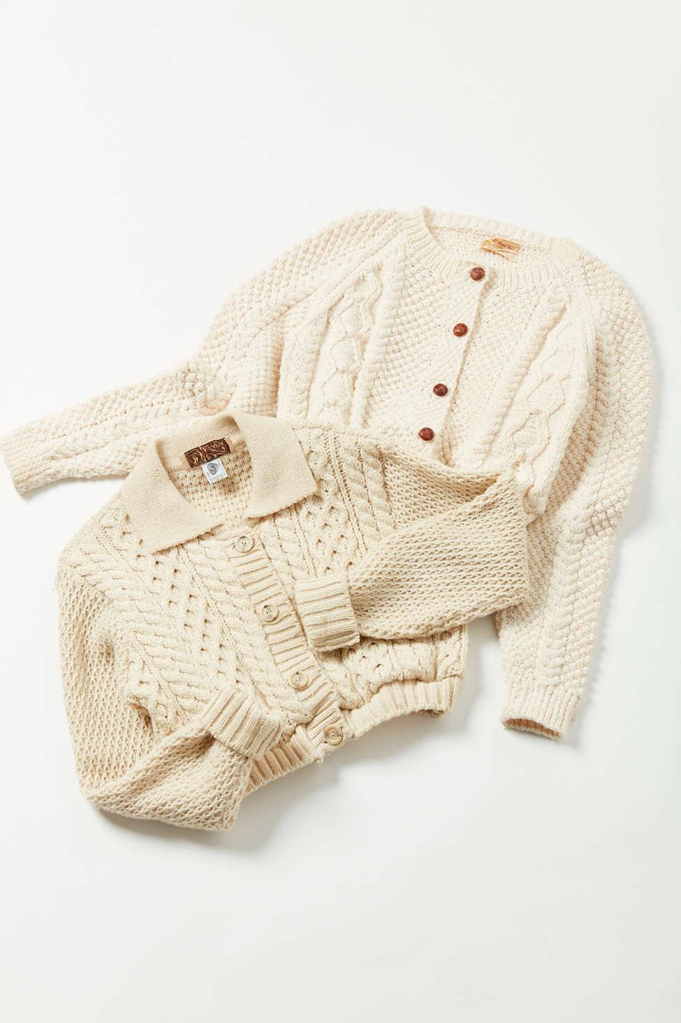 cropped fisherman cardigan