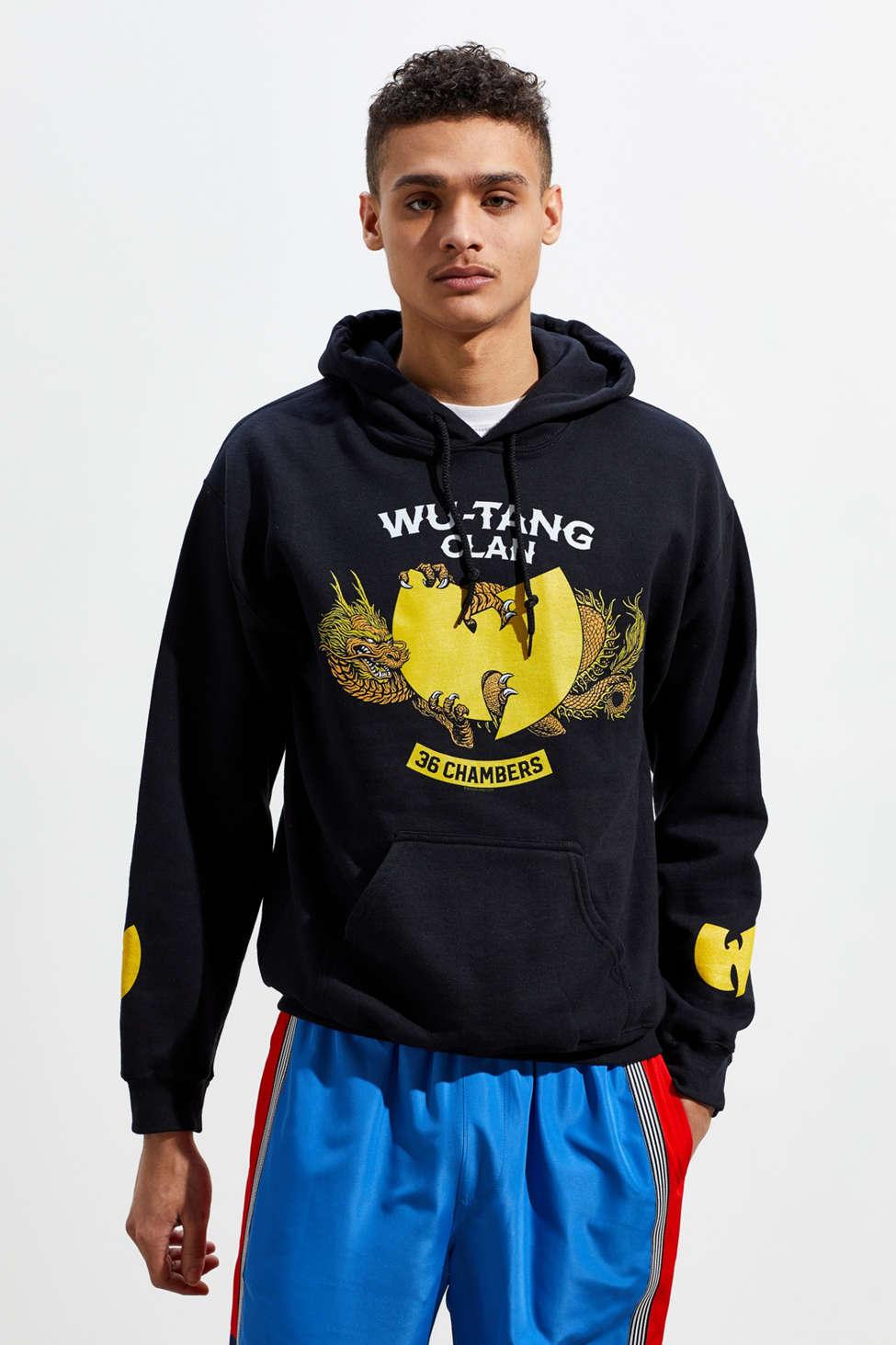 Actual Fact Shaolin Old Skool Hip Hop 36 Chambers Black Hoodie – Men's Cotton Blend