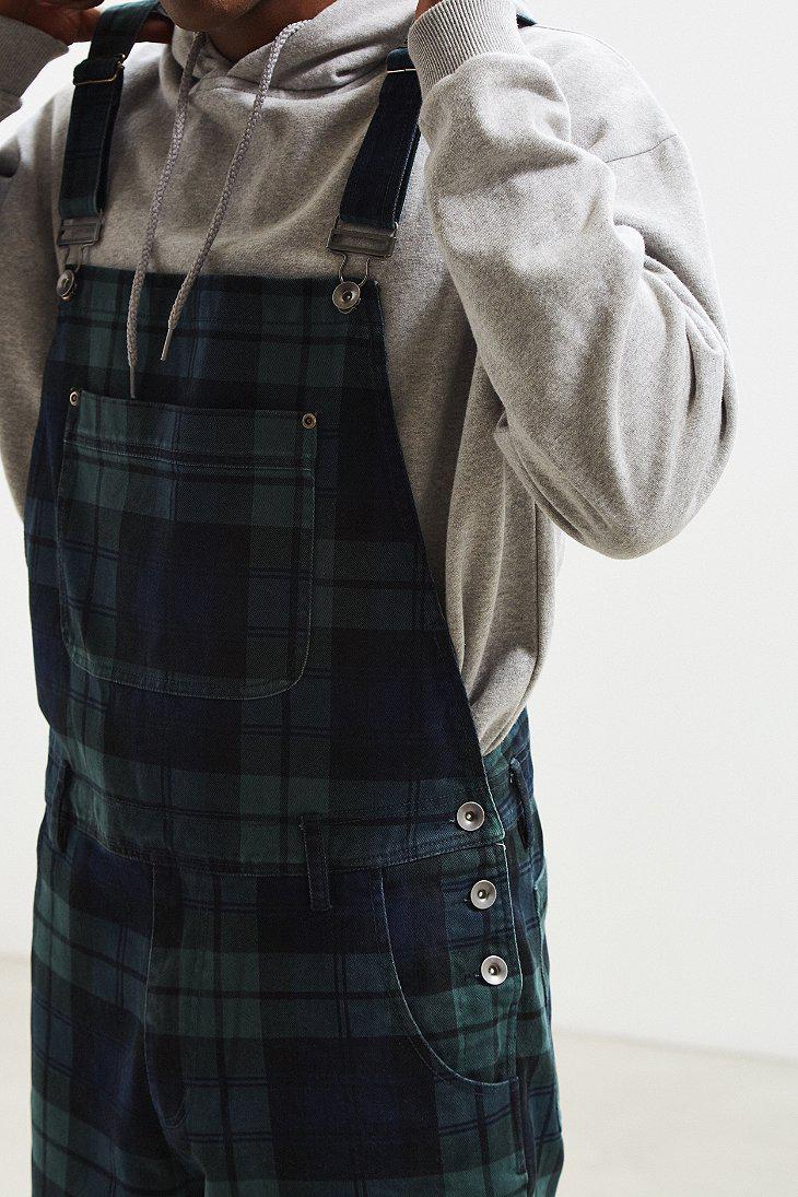 Urban Outfitters Uo Blackwatch Overall in Blue for Men | Lyst