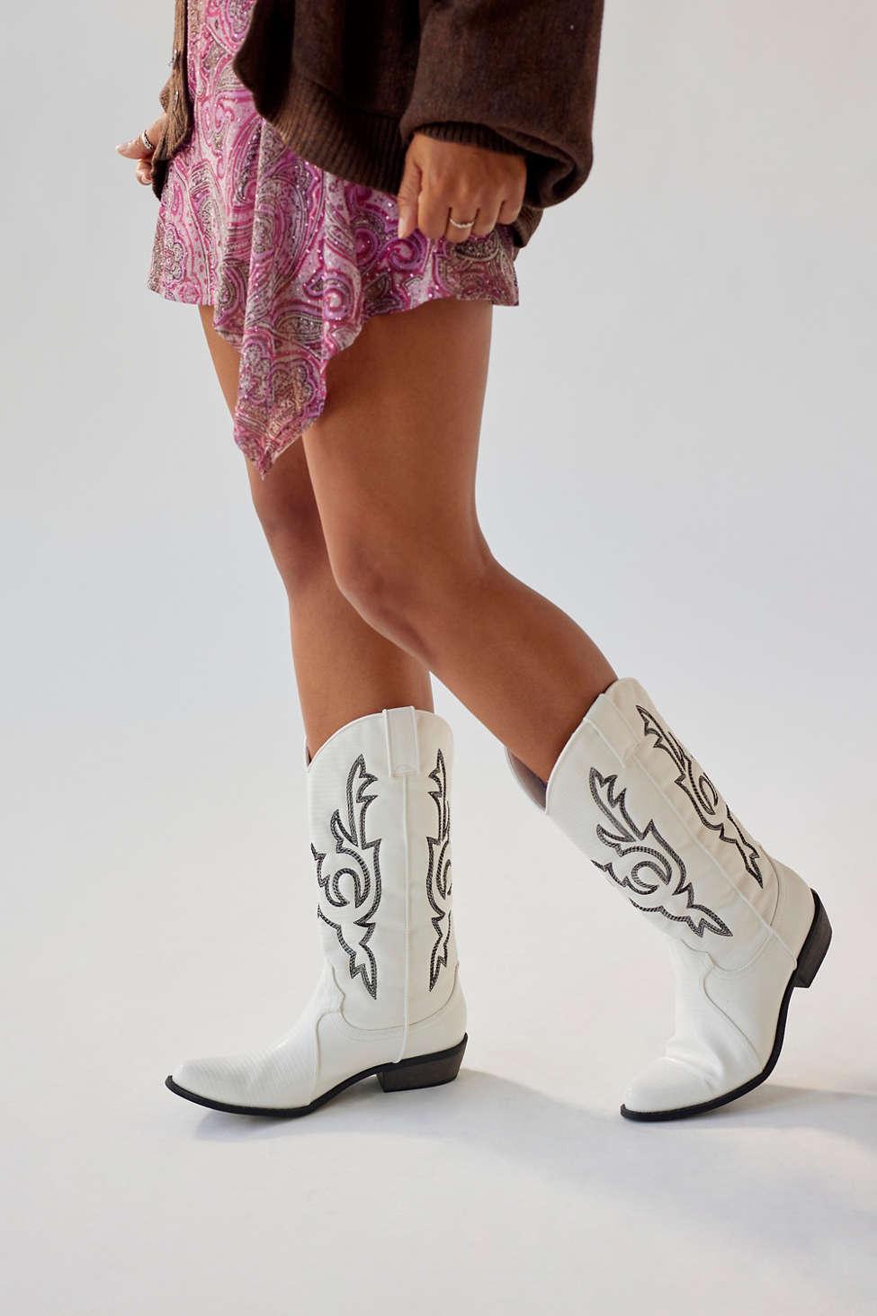 Matisse Amarillo Tall Western Boot in White | Lyst