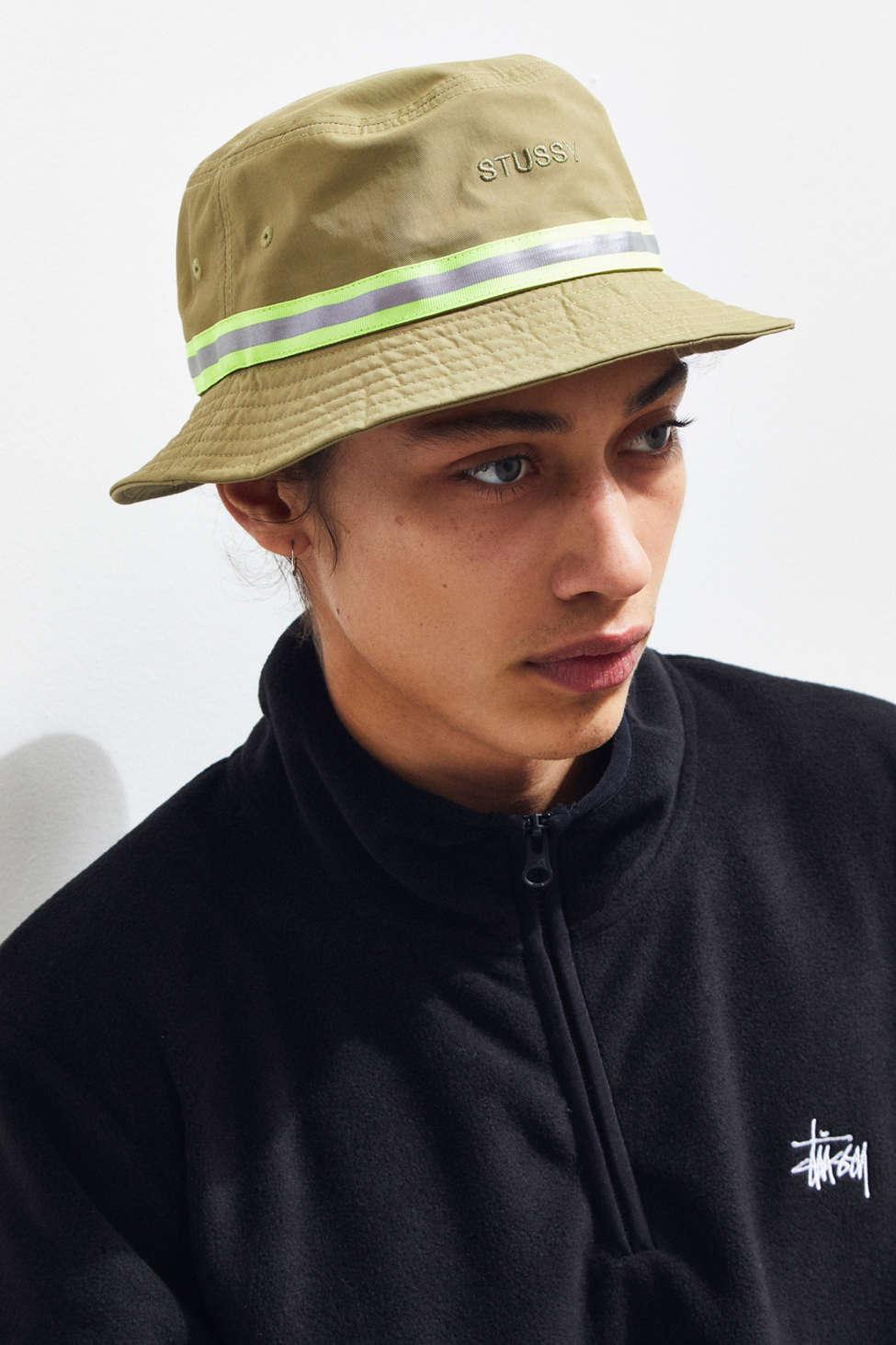 stussy reflective bucket hat