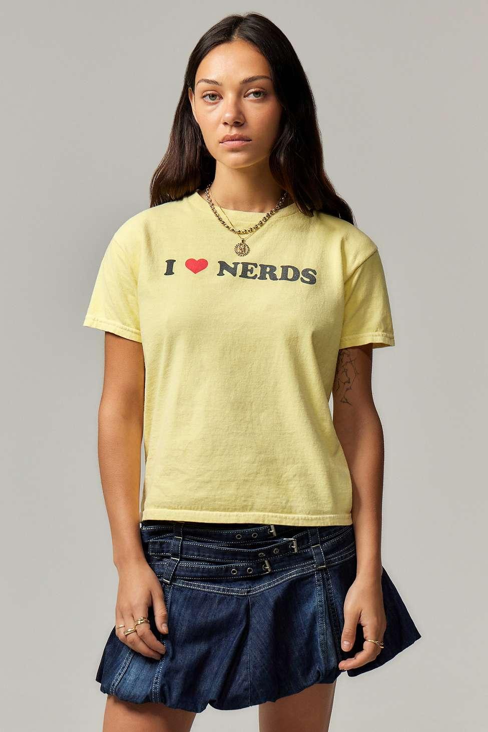 Urban Outfitters Uo I Love Nerds T-shirt in Yellow Lyst UK