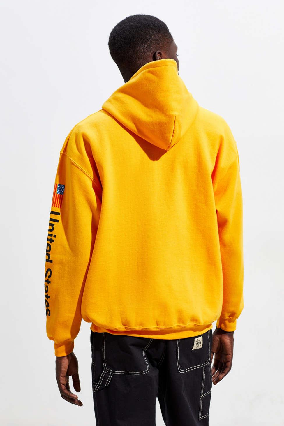 Urban Outfitters Cotton Nasa Hoodie Sweatshirt in Gold (Metallic) for
