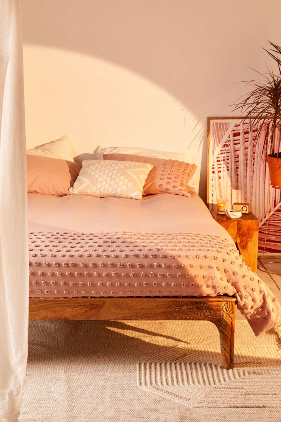 Urban Outfitters Cotton Tufted Dot Duvet Cover In Pink For Men Lyst