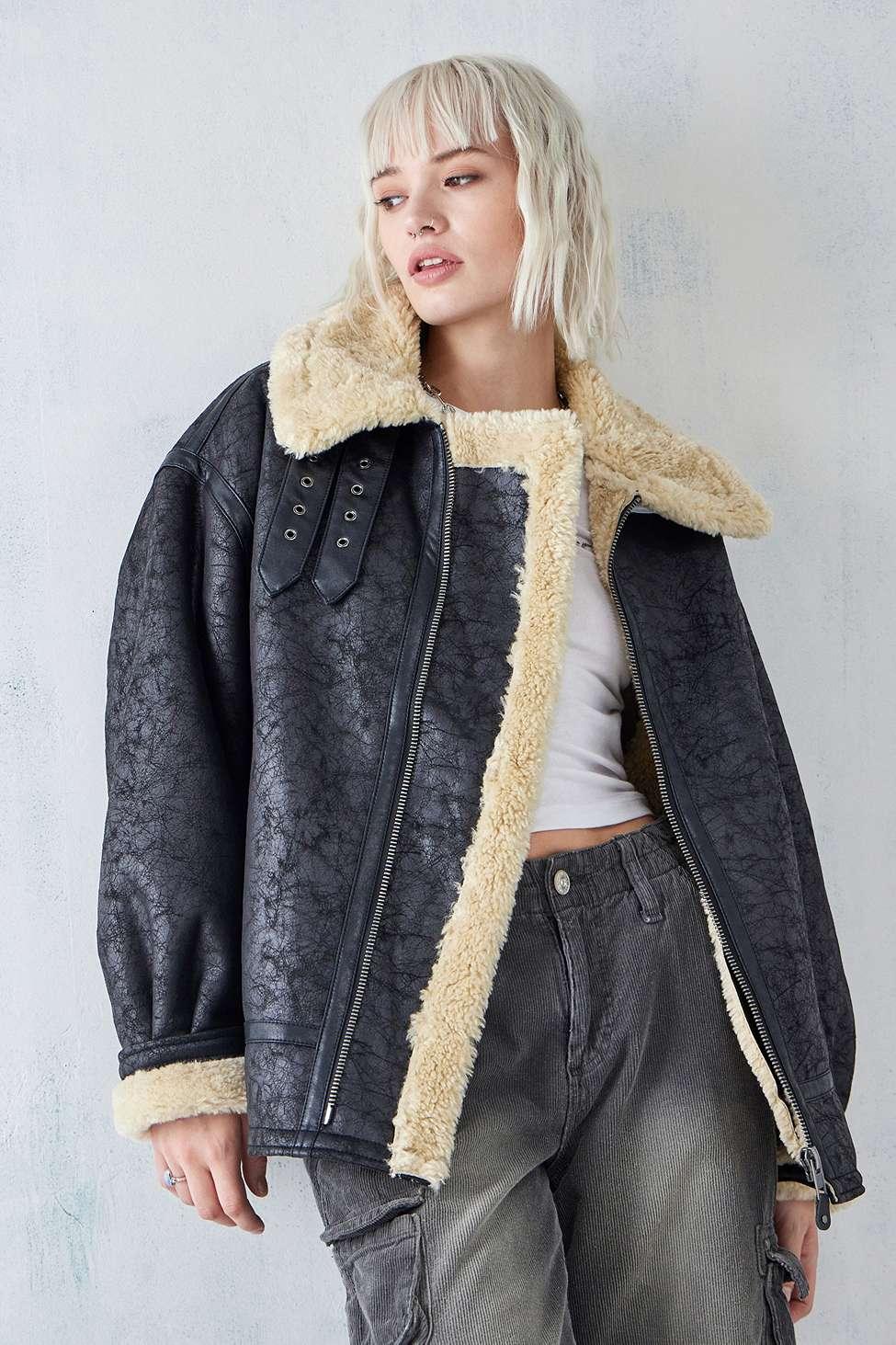 Stevie Aviator Urban Outfitters Aviator Jacket Aviator Jacket Size