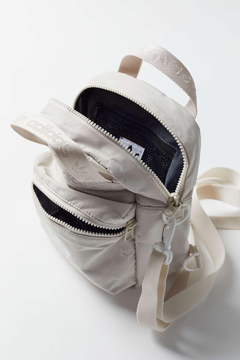 adidas Originals Micro Polyester Backpack in White | Lyst