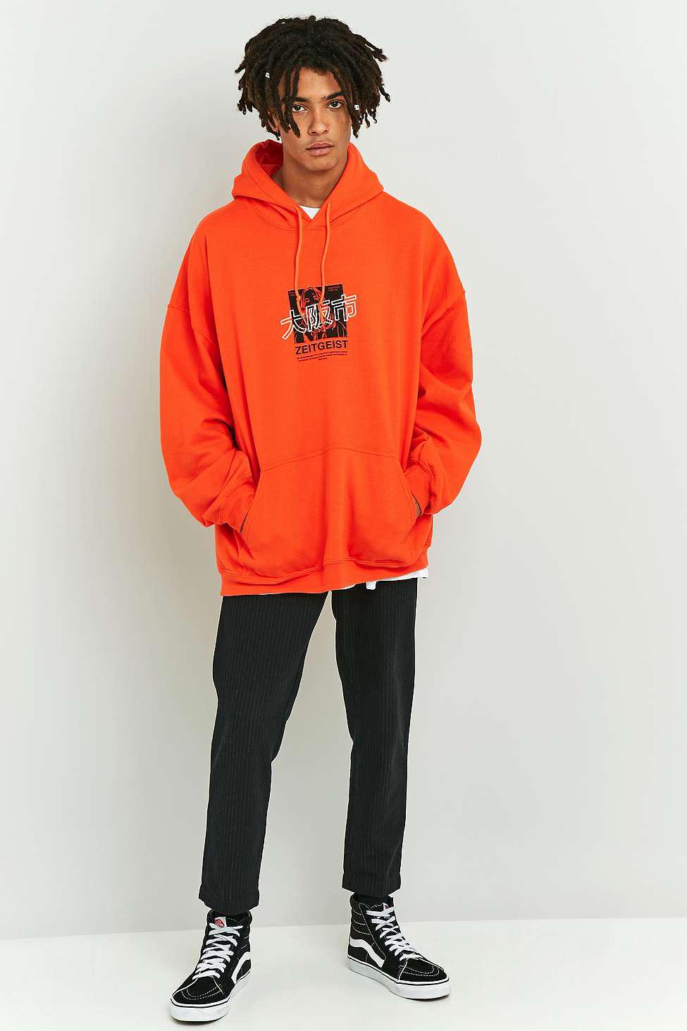 Urban Outfitters Uo Orange Zeitgeist Hoodie for Men Lyst UK