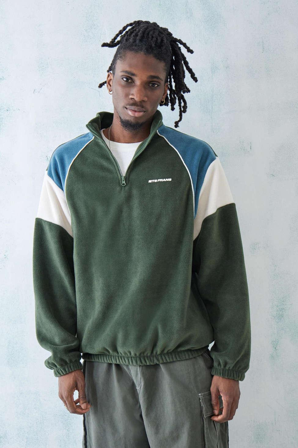 iets frans... Pullover Fleece Sweatshirt In Green At Urban Outfitters for  Men | Lyst