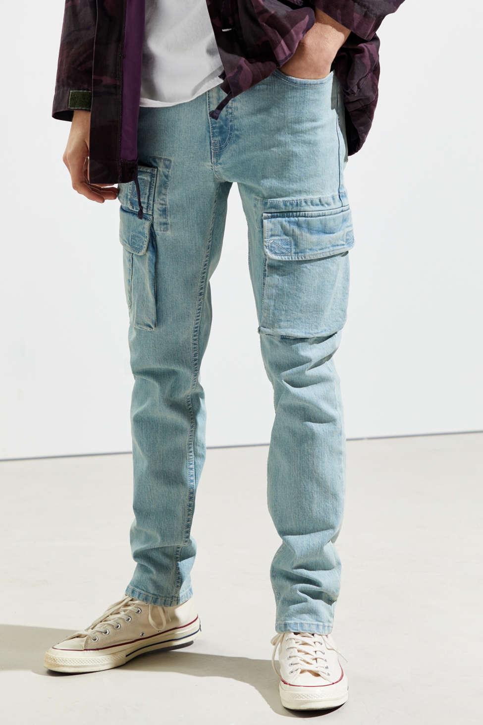 BDG Skinny Denim Cargo Pant in Blue for Men | Lyst