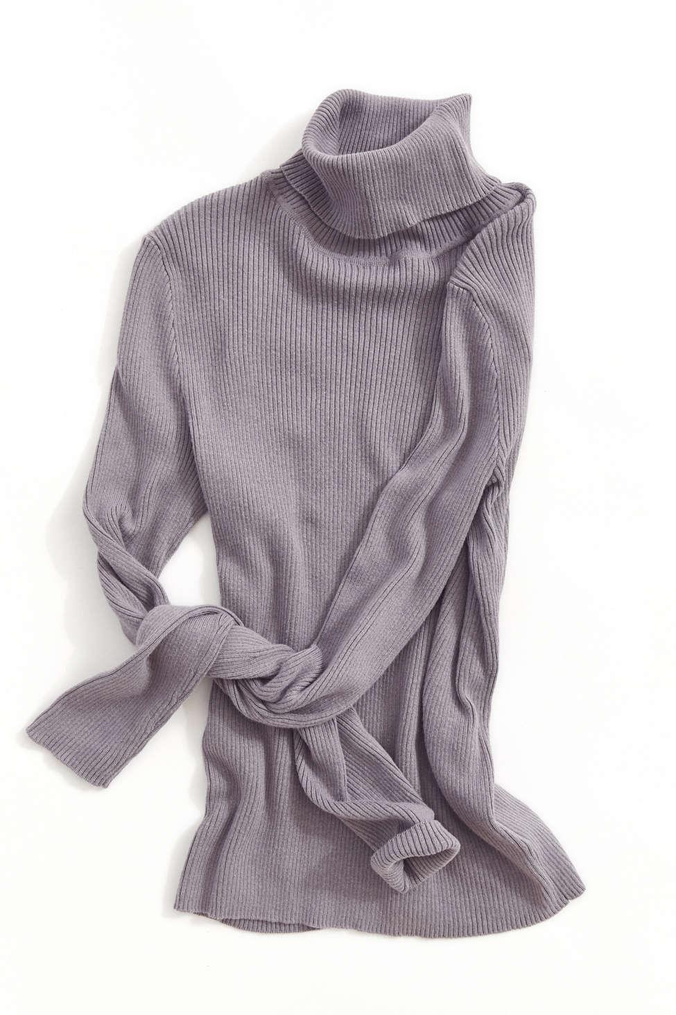 Urban Outfitters Uo Sweet Dreams Turtleneck Sweater in Grey (Gray) - Lyst