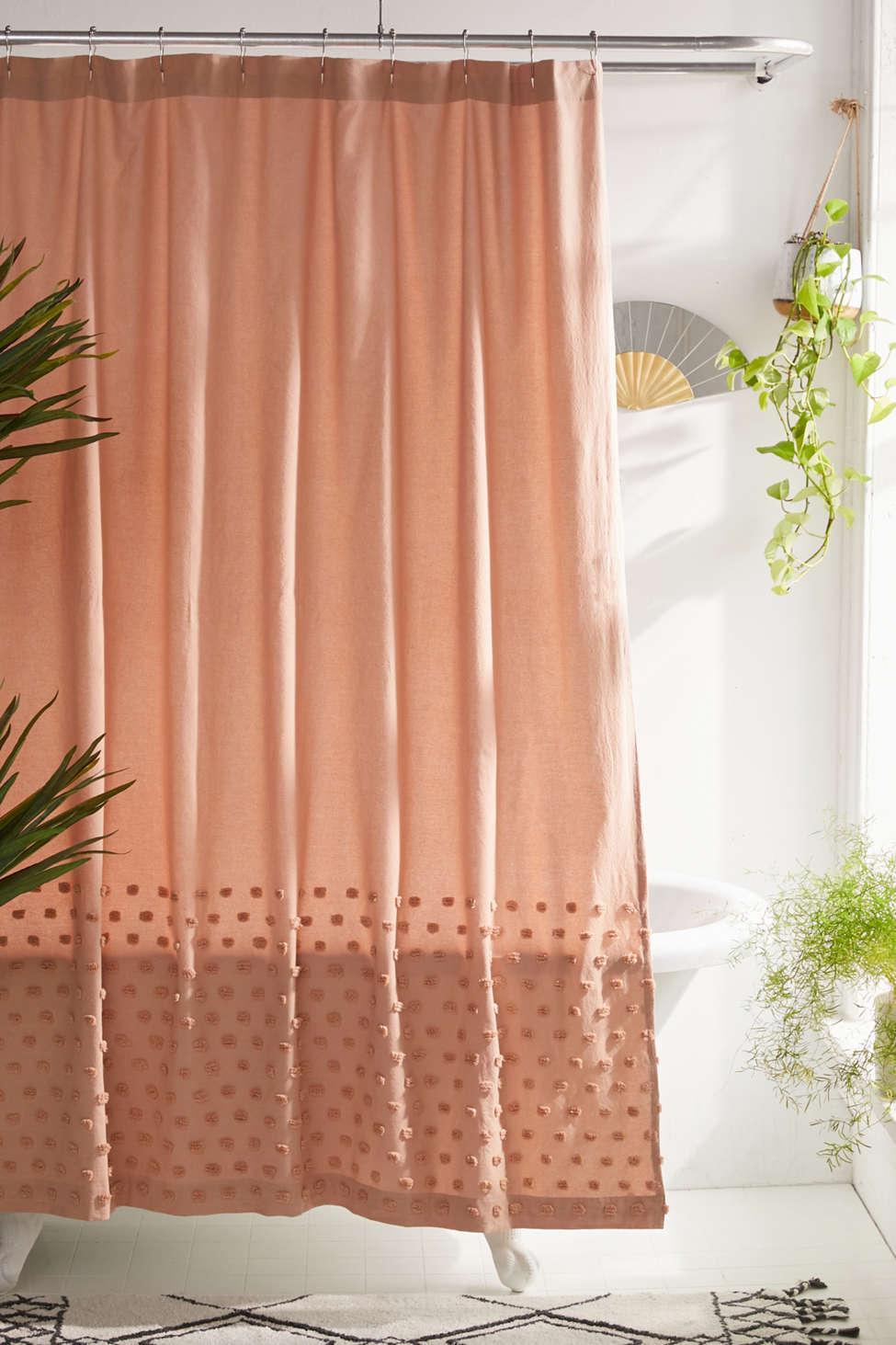 Urban Outfitters Cotton Tufted Dot Shower Curtain in Pink for Men - Lyst
