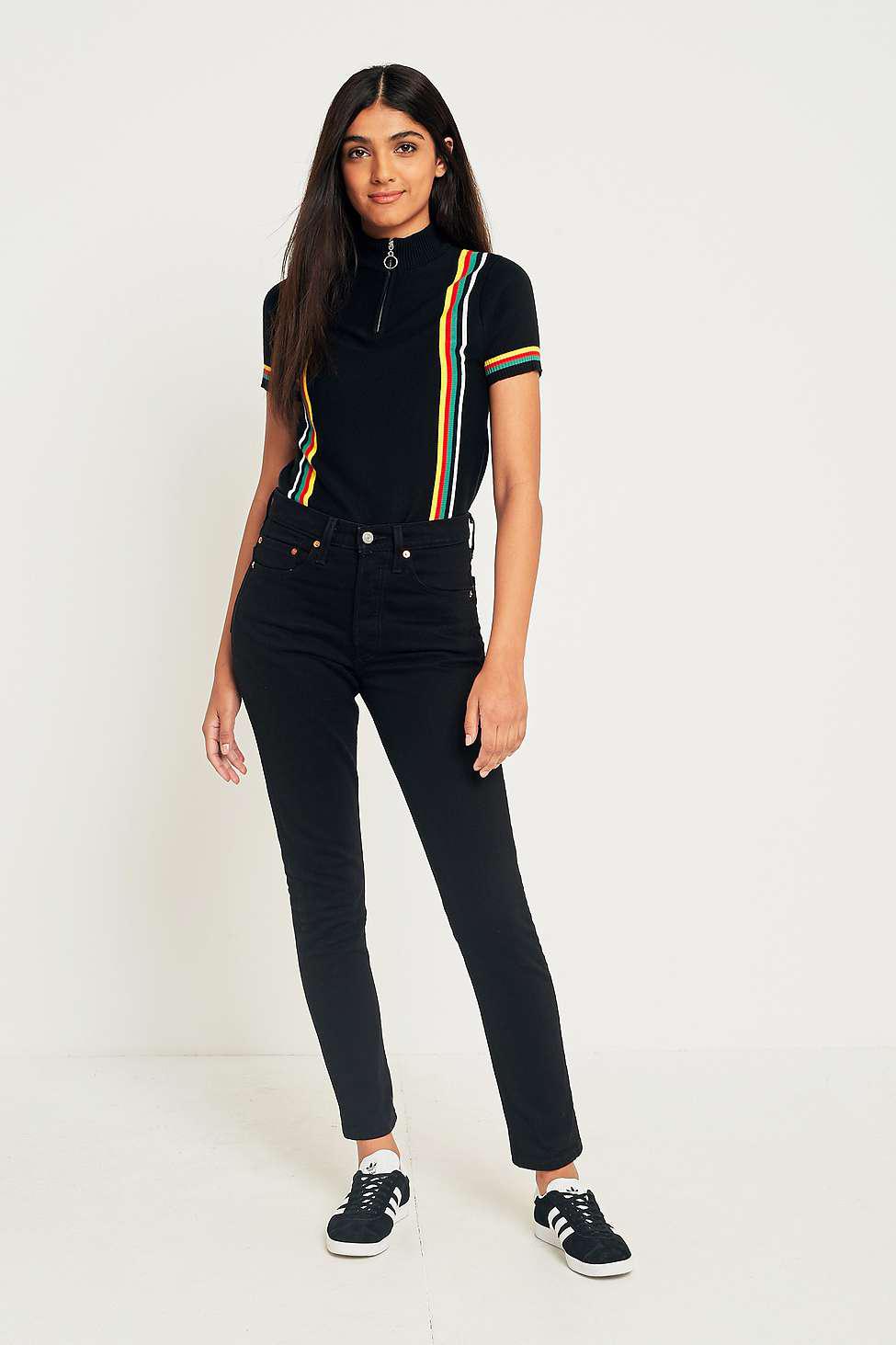 501 skinny black slate jeans