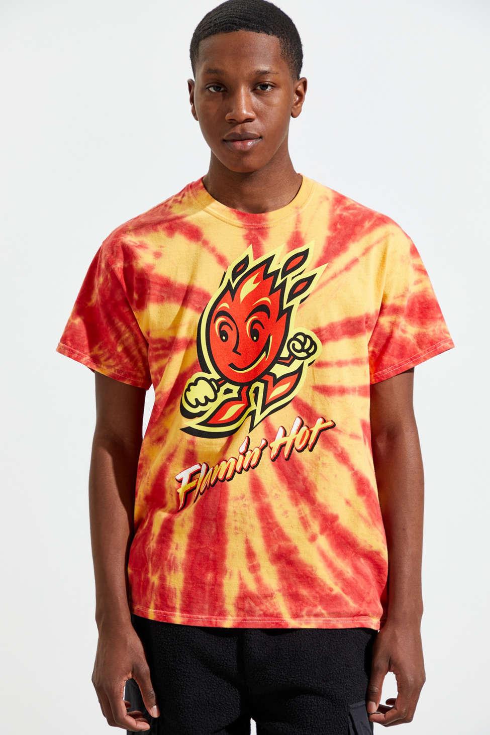 Urban Outfitters Flamin' Hot Cheetos Doodle Tie-dye Tee for Men | Lyst