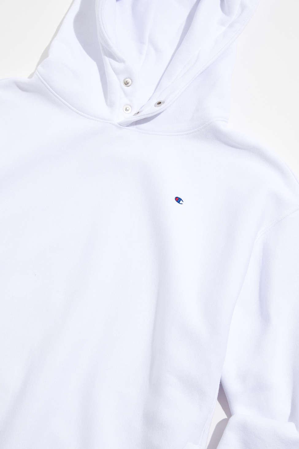 Højde Express Konfrontere Champion Uo Exclusive Reverse Weave Snap Hoodie Sweatshirt in White for Men  | Lyst