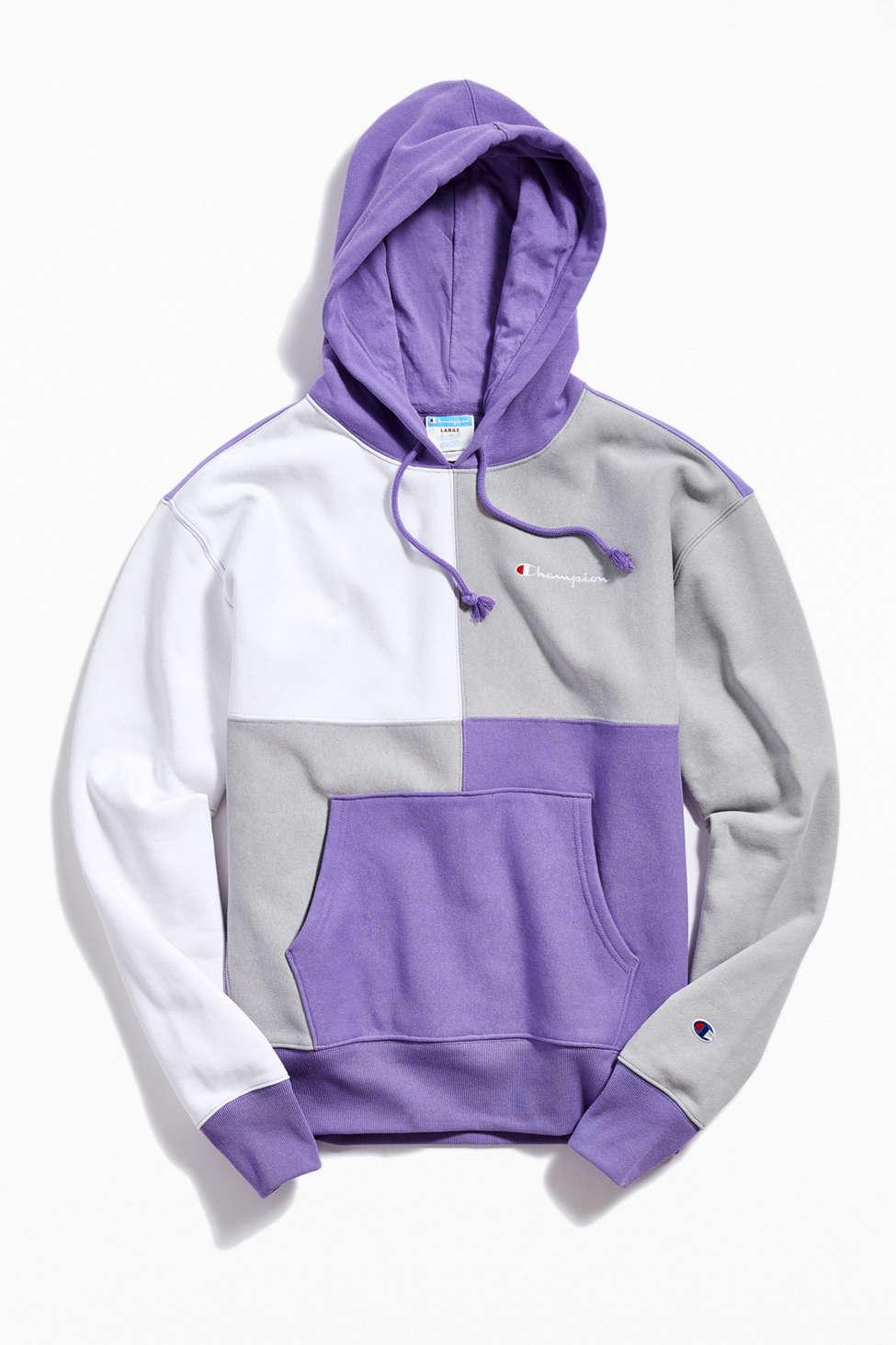 champion uo colorblock hoodie