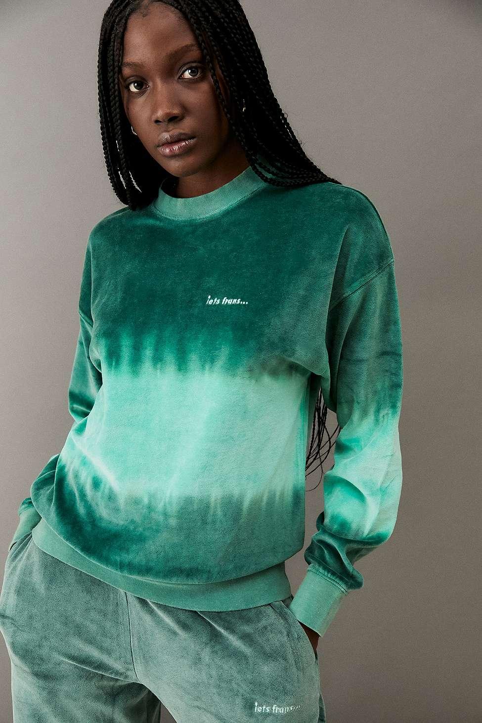 iets frans tie dye sweatshirt