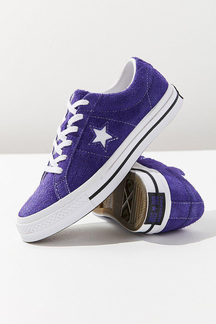 Converse Converse One Star Suede Sneaker in Purple | Lyst