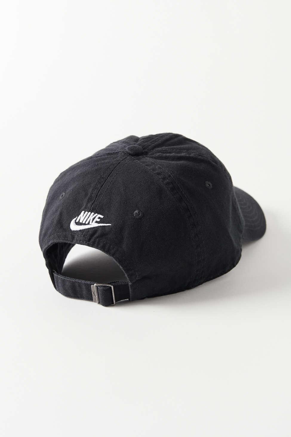 Nike Sportswear Heritage86 Just Do It Washed Baseball Hat in Black | Lyst