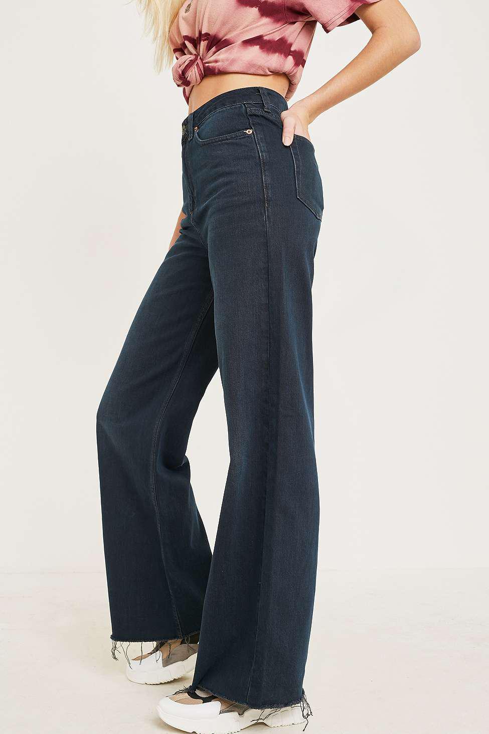black puddle jeans