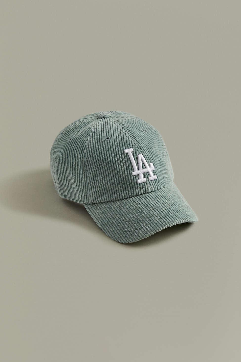 47 Uo Exclusive Mlb Los Angeles Dodgers Cord Baseball Hat in Green for Men  | Lyst