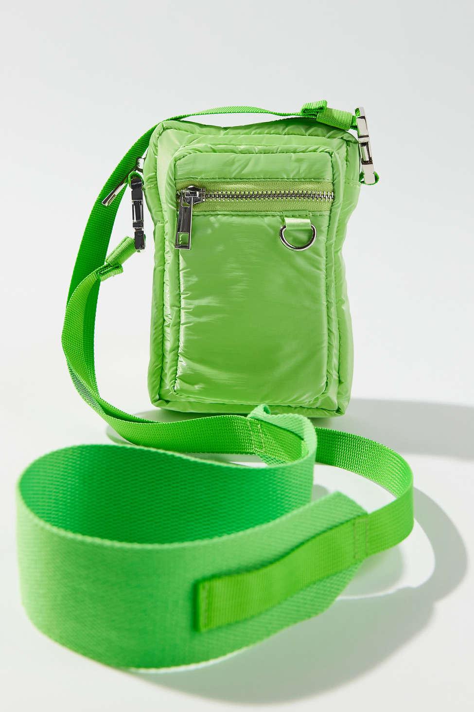 Urban Outfitters Uo Bryn Puffy Nylon Crossbody Bag in Green Lyst