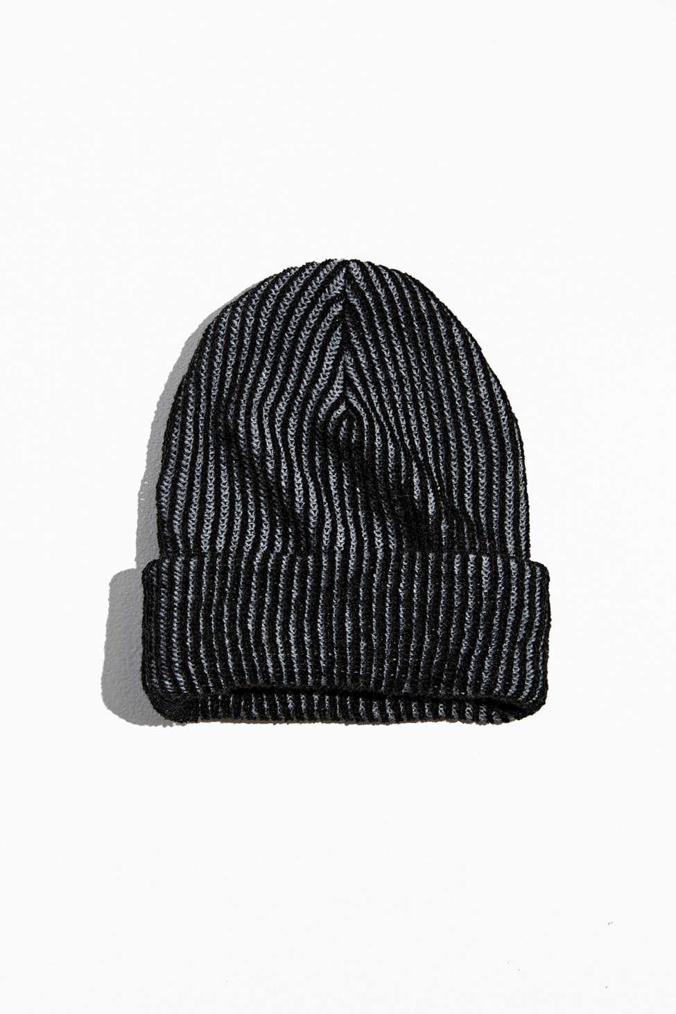 Vertical striped beanie Clearance