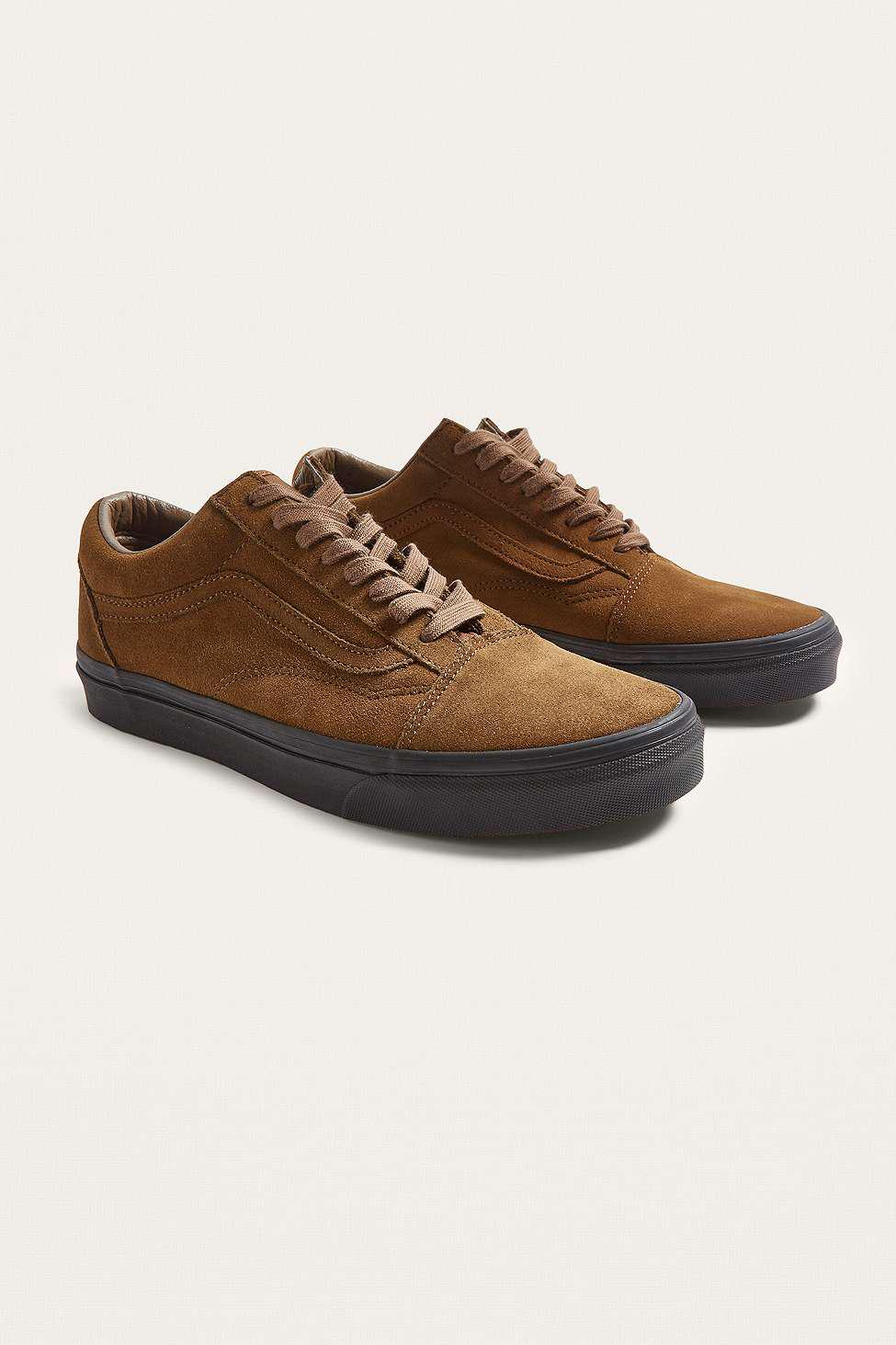 black vans with brown sole