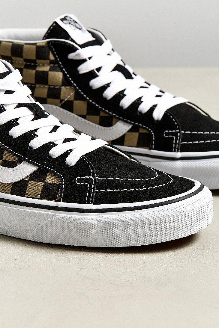 Download Vans Suede Vans Sk8-hi Mid Checkerboard Sneaker for Men - Lyst