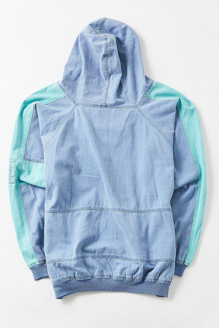Urban Outfitters Cotton Vintage Gotcha '80s Colorblocked Hooded Jacket in  Blue for Men - Lyst