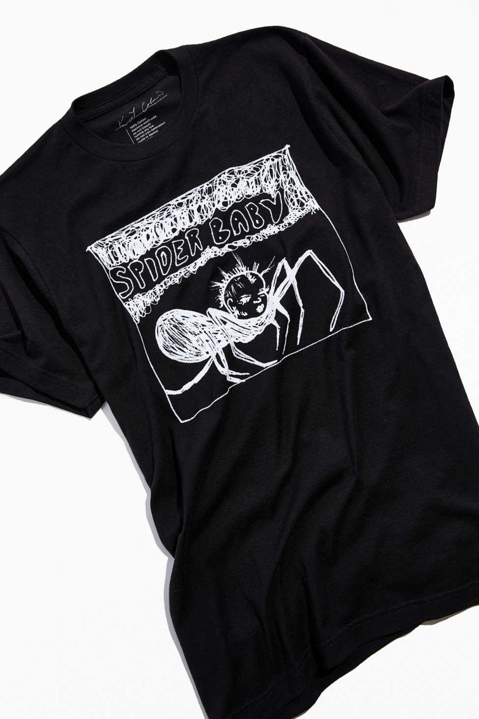 Urban Outfitters Cotton Kurt Cobain Kurt Was Here Spider Baby Tee in Black  for Men | Lyst