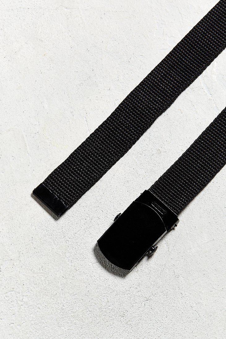 buckle down kanji black web belt