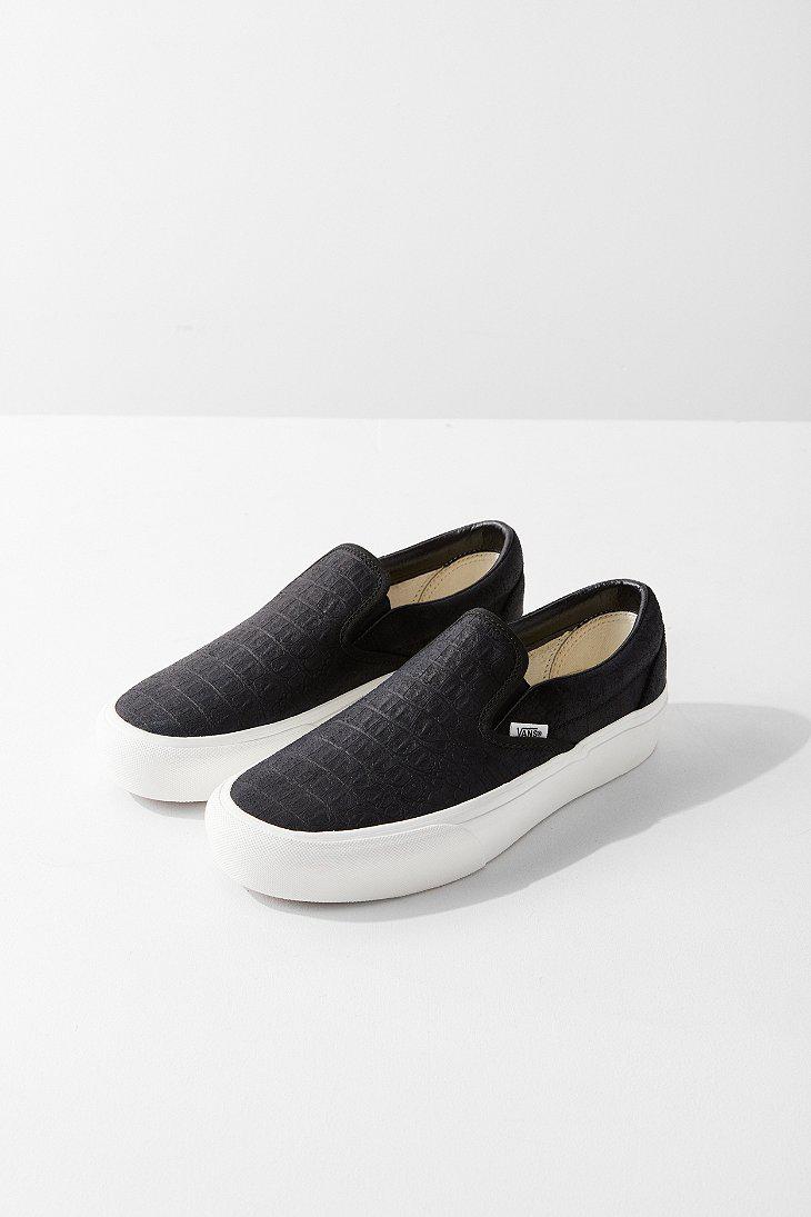 vans slip ons leather and suede