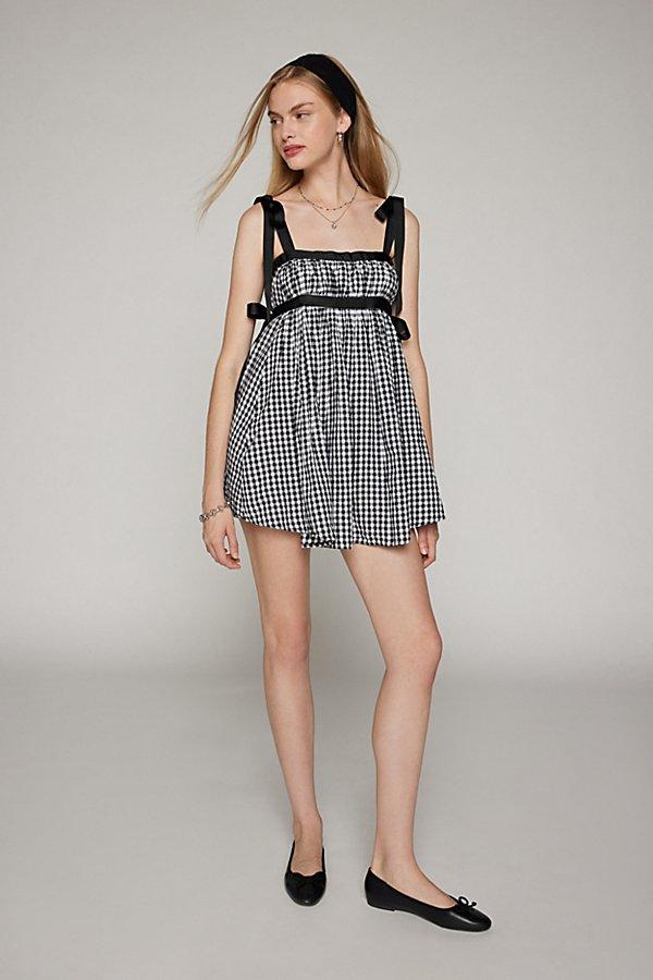 princess polly baby blue dress Aurora Mini Dress - Blue Gingham - Size Xs
