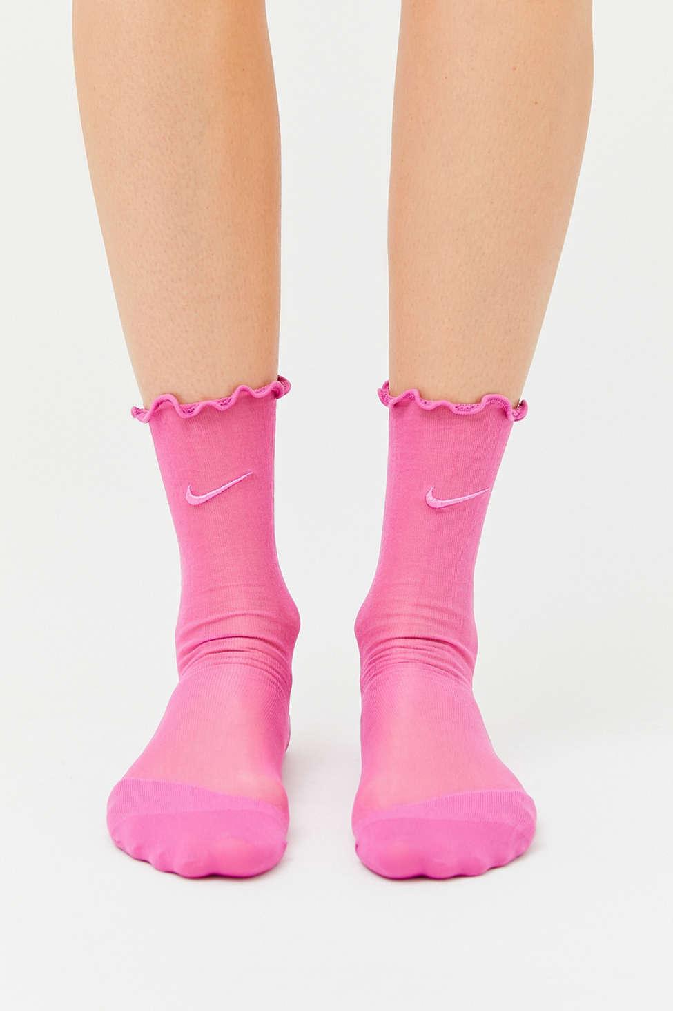Nike Sheer Training Sock in Pink | Lyst