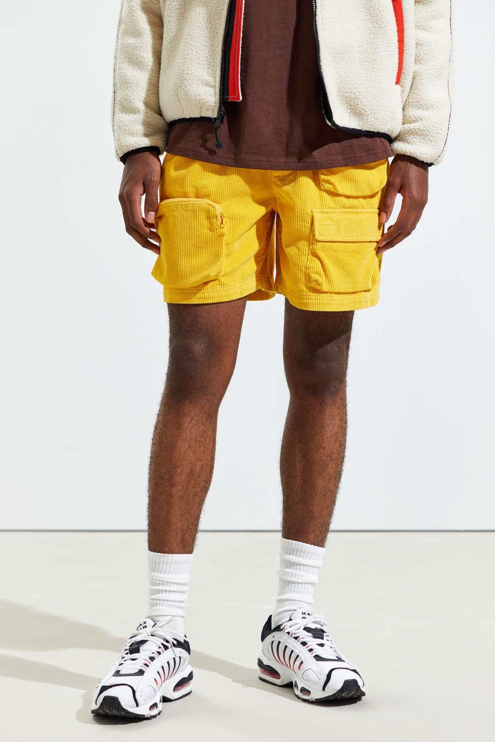 Without Walls Corduroy Utility Cotton Relaxed Short in Yellow for Men | Lyst