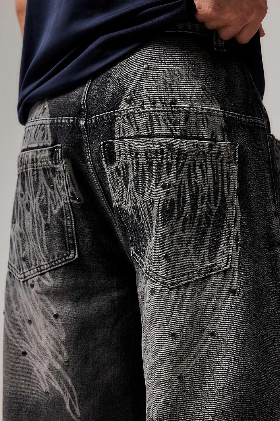 Jaded London Black Ethereal Colossus Jorts for Men | Lyst UK